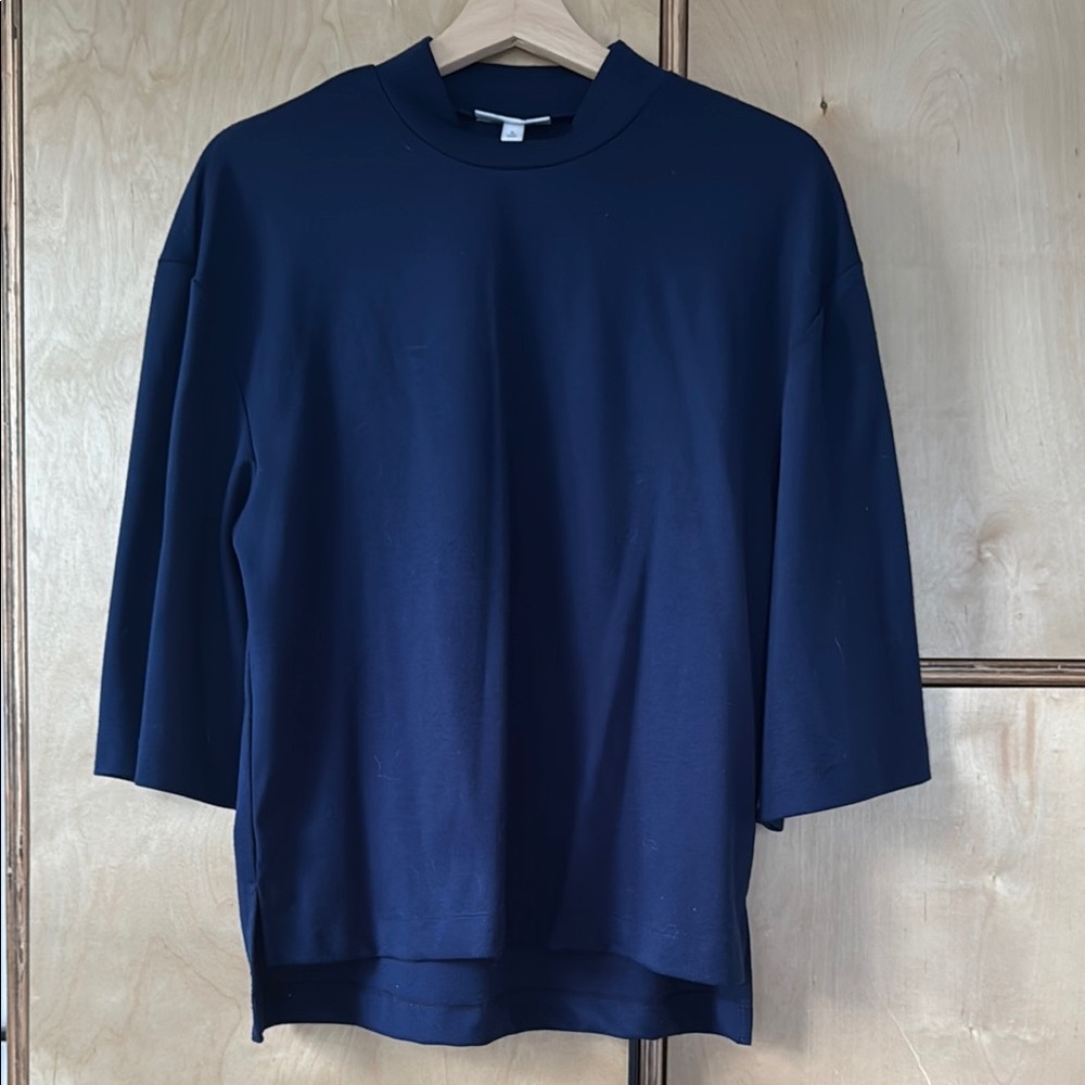 Prologue Navy Blue Oversized Women’s Shirt - Small